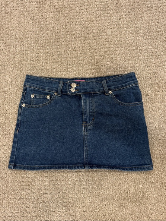 Edikted Dresses & Skirts - Edikted Blue Denim Mini Skirt